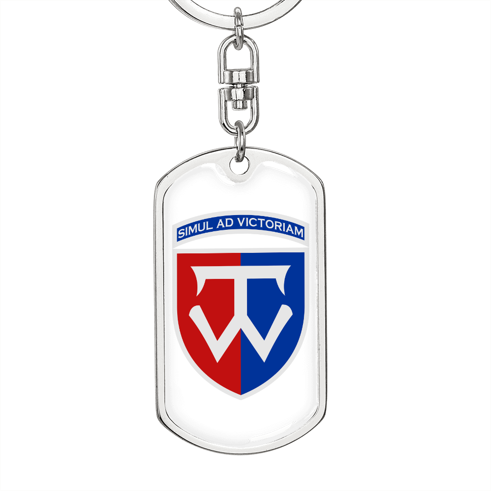 58th Motorized Infantry Brigade (Ukraine) v2 - Luxury Dog Tag Keychain