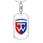 58th Motorized Infantry Brigade (Ukraine) v2 - Luxury Dog Tag Keychain