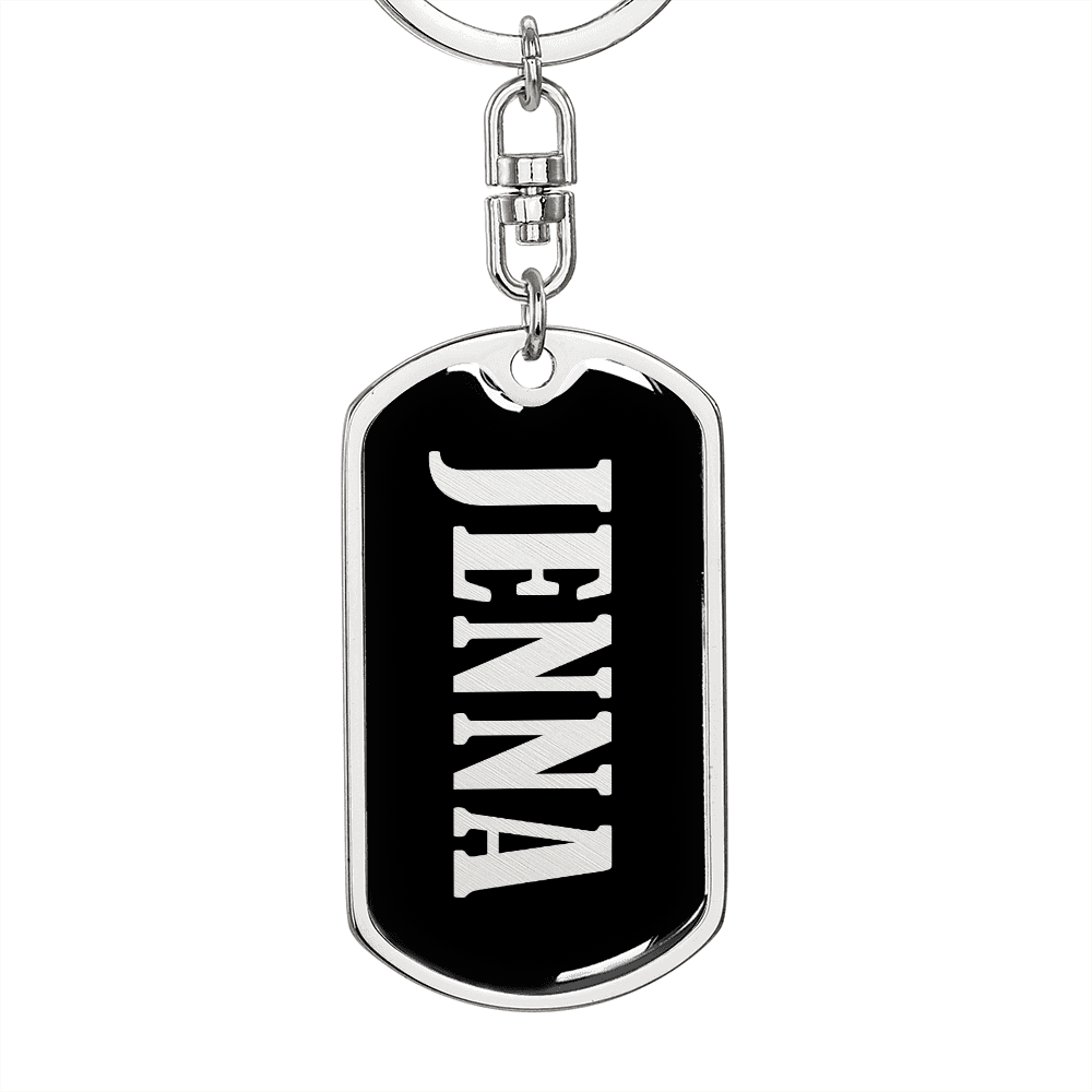 Jenna v02 - Luxury Dog Tag Keychain