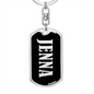 Jenna v02 - Luxury Dog Tag Keychain