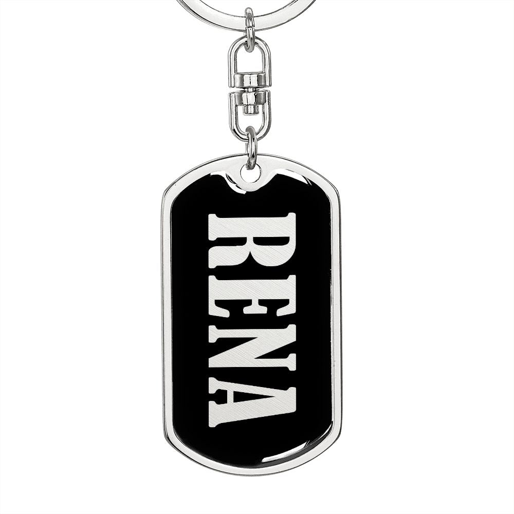 Rena v02 - Luxury Dog Tag Keychain