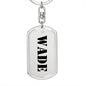 Wade - Luxury Dog Tag Keychain