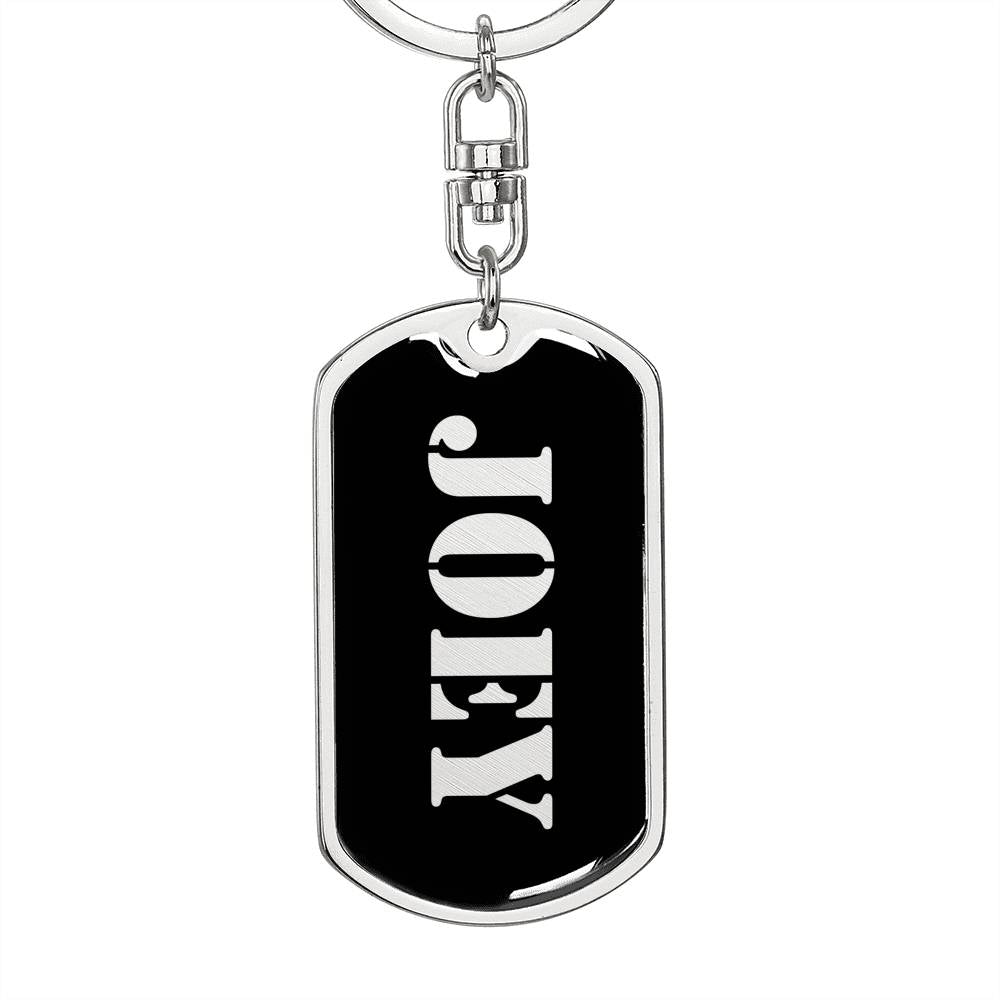 Joey v3 - Luxury Dog Tag Keychain