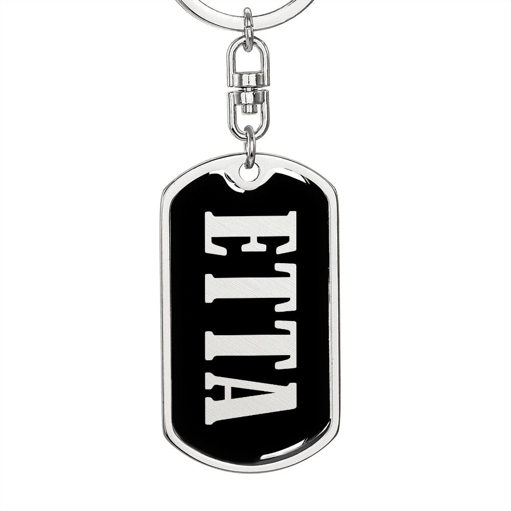 Etta v02 - Luxury Dog Tag Keychain