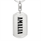 Amalia v01 - Luxury Dog Tag Keychain