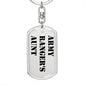 Army Ranger's Aunt - Luxury Dog Tag Keychain