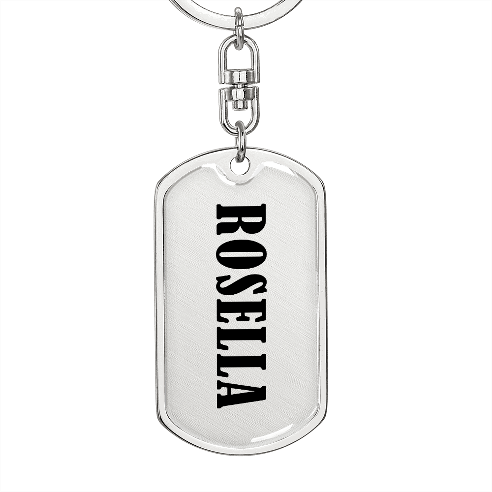 Rosella v01 - Luxury Dog Tag Keychain