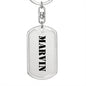 Marvin - Luxury Dog Tag Keychain