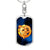 Zodiac Sign Aries - Luxury Dog Tag Keychain