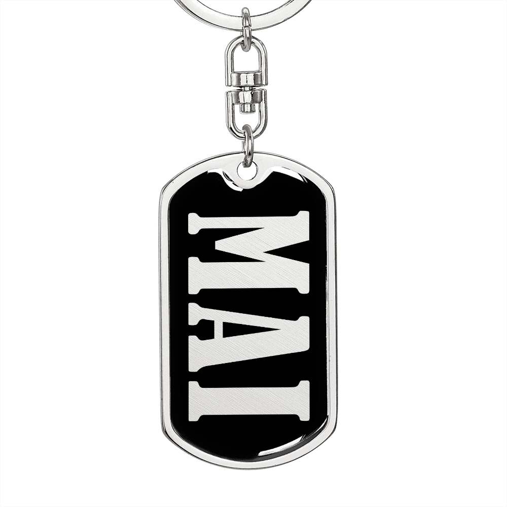 Mai v02 - Luxury Dog Tag Keychain