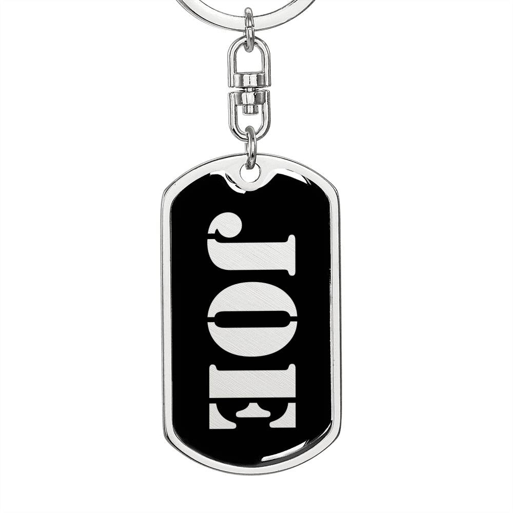 Joe v3 - Luxury Dog Tag Keychain