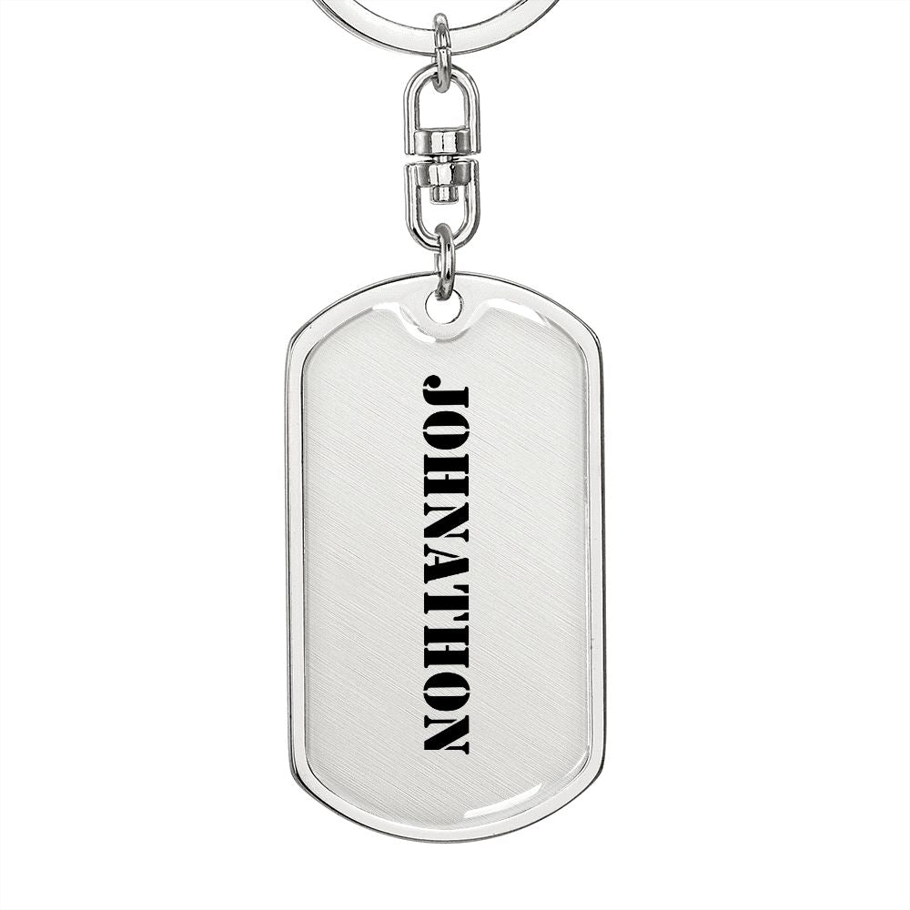 Johnathon - Luxury Dog Tag Keychain
