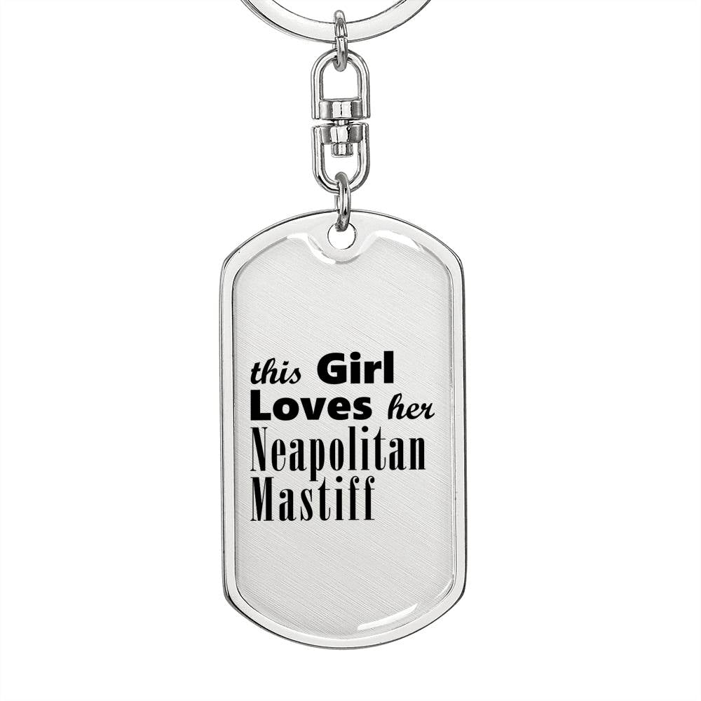 Neapolitan Mastiff - Luxury Dog Tag Keychain