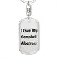 Love My Campbell Albatross - Luxury Dog Tag Keychain