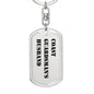 Coast Guardsman's Husband - Luxury Dog Tag Keychain