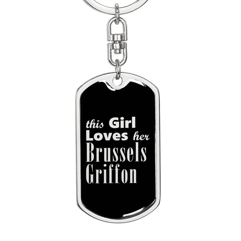 Brussels Griffon v2 - Luxury Dog Tag Keychain