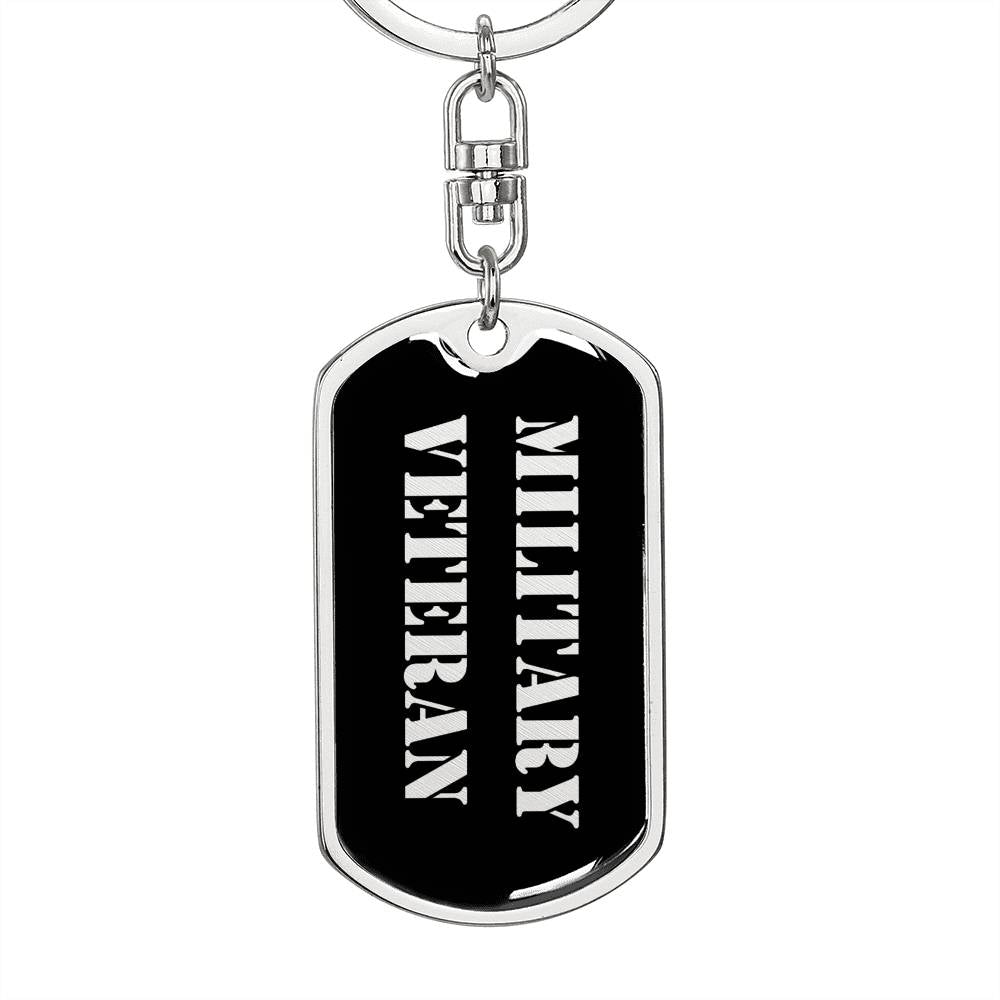 Military Veteran v2 - Luxury Dog Tag Keychain