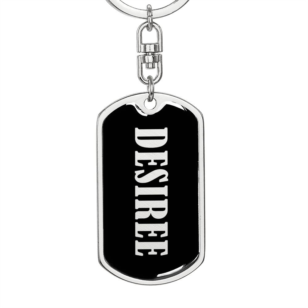 Desiree v02 - Luxury Dog Tag Keychain