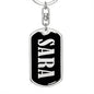 Sara v02 - Luxury Dog Tag Keychain