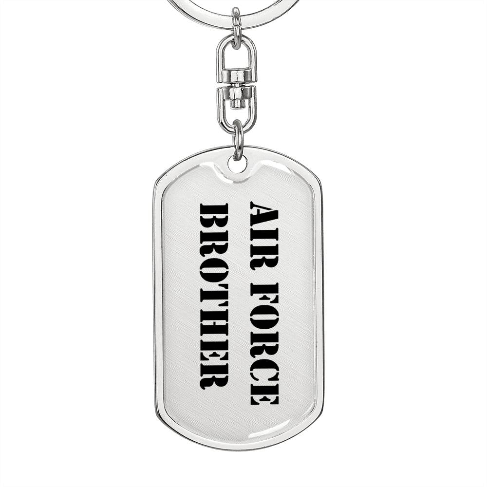Air Force Brother - Luxury Dog Tag Keychain