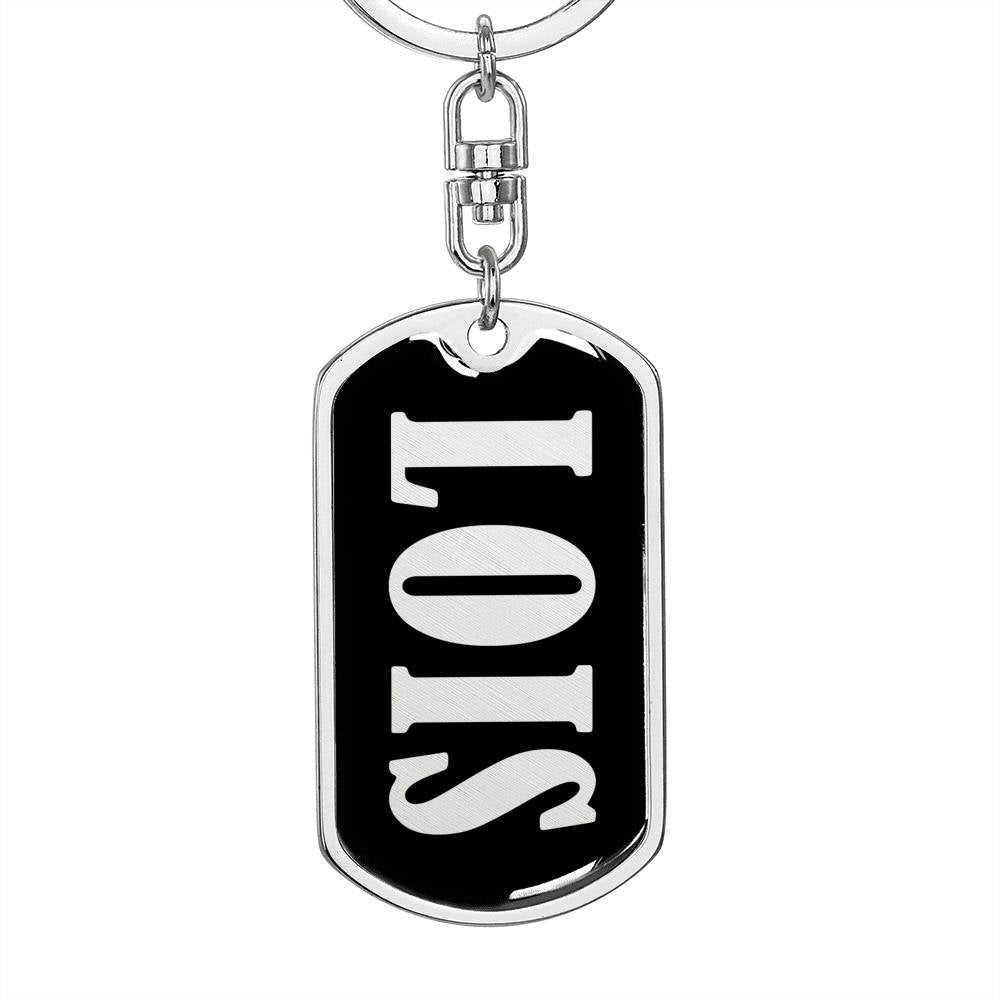 Lois v02 - Luxury Dog Tag Keychain