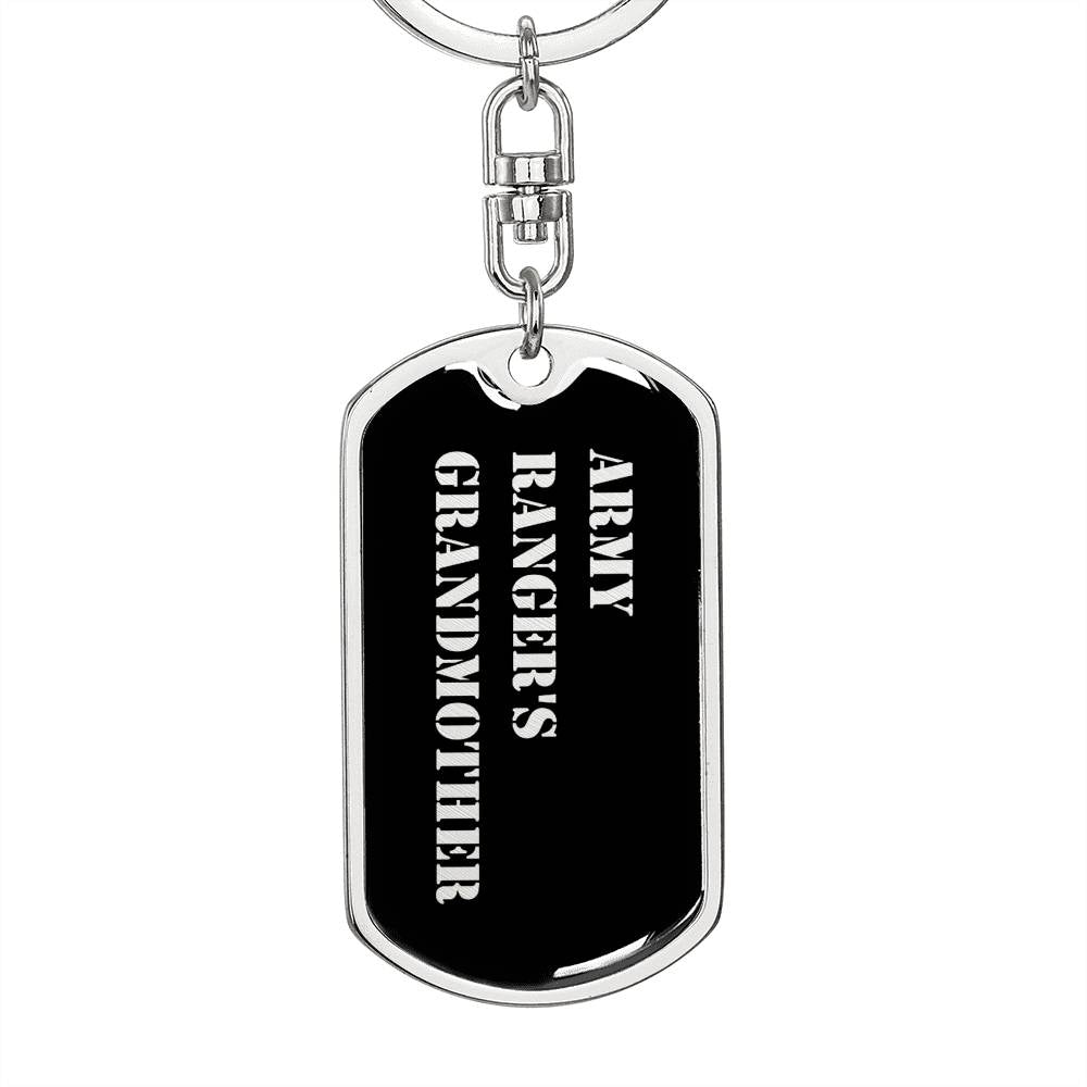 Army Ranger's Grandmother v2 - Luxury Dog Tag Keychain