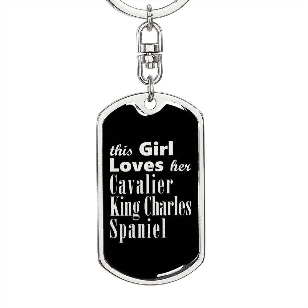 Cavalier King Charles Spaniel v2 - Luxury Dog Tag Keychain