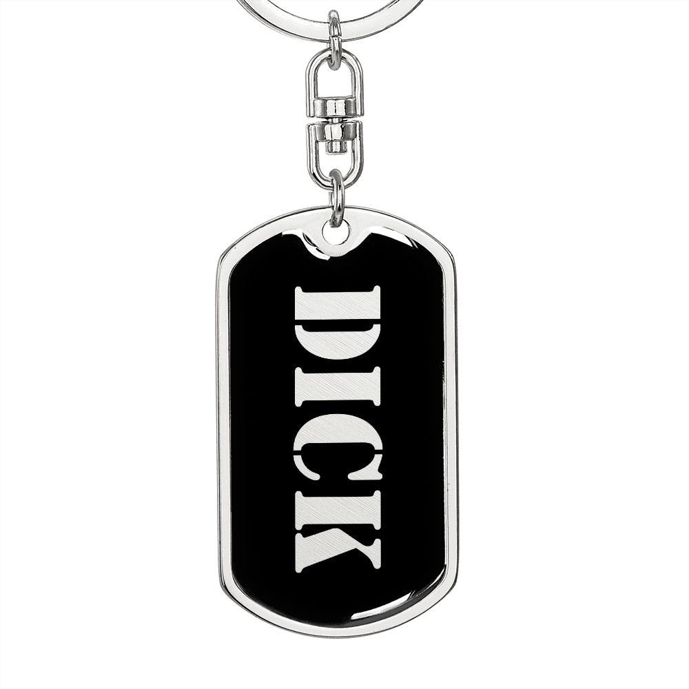 Dick v2 - Luxury Dog Tag Keychain