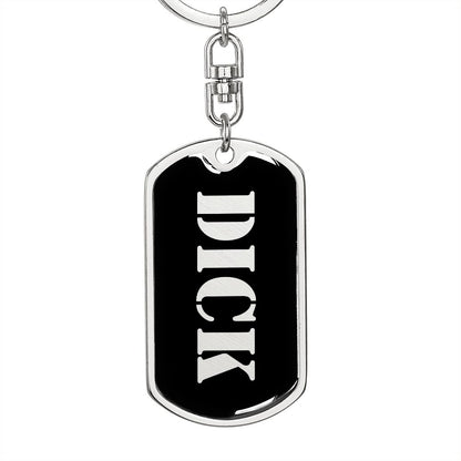 Dick v2 - Luxury Dog Tag Keychain