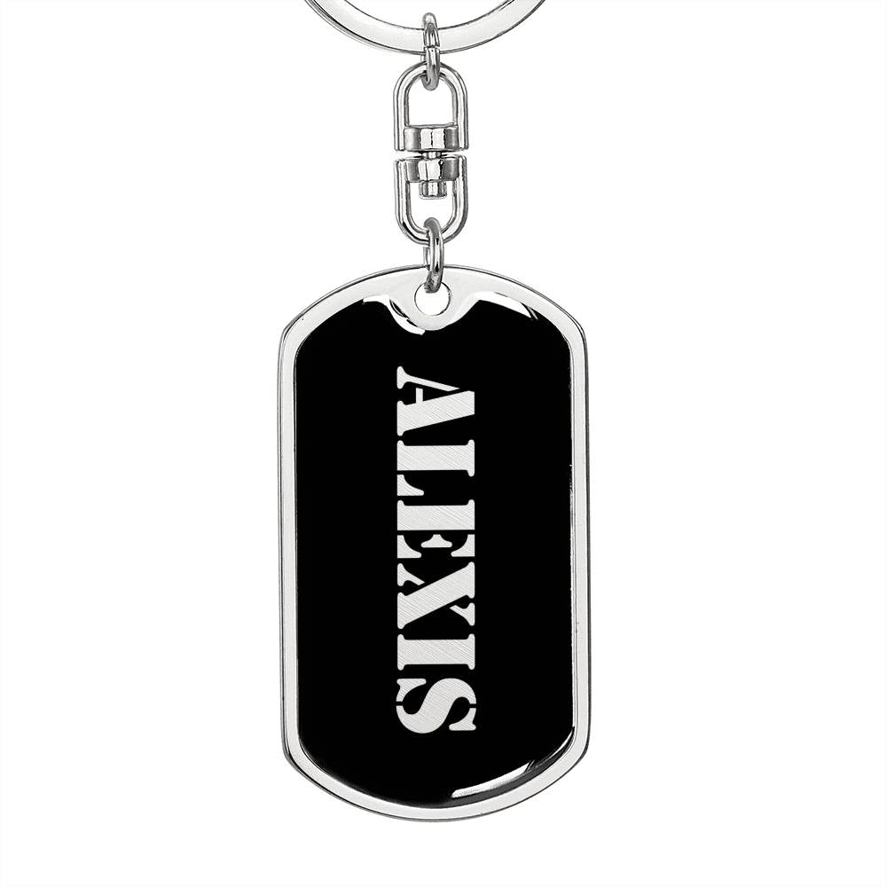 Alexis v3 - Luxury Dog Tag Keychain
