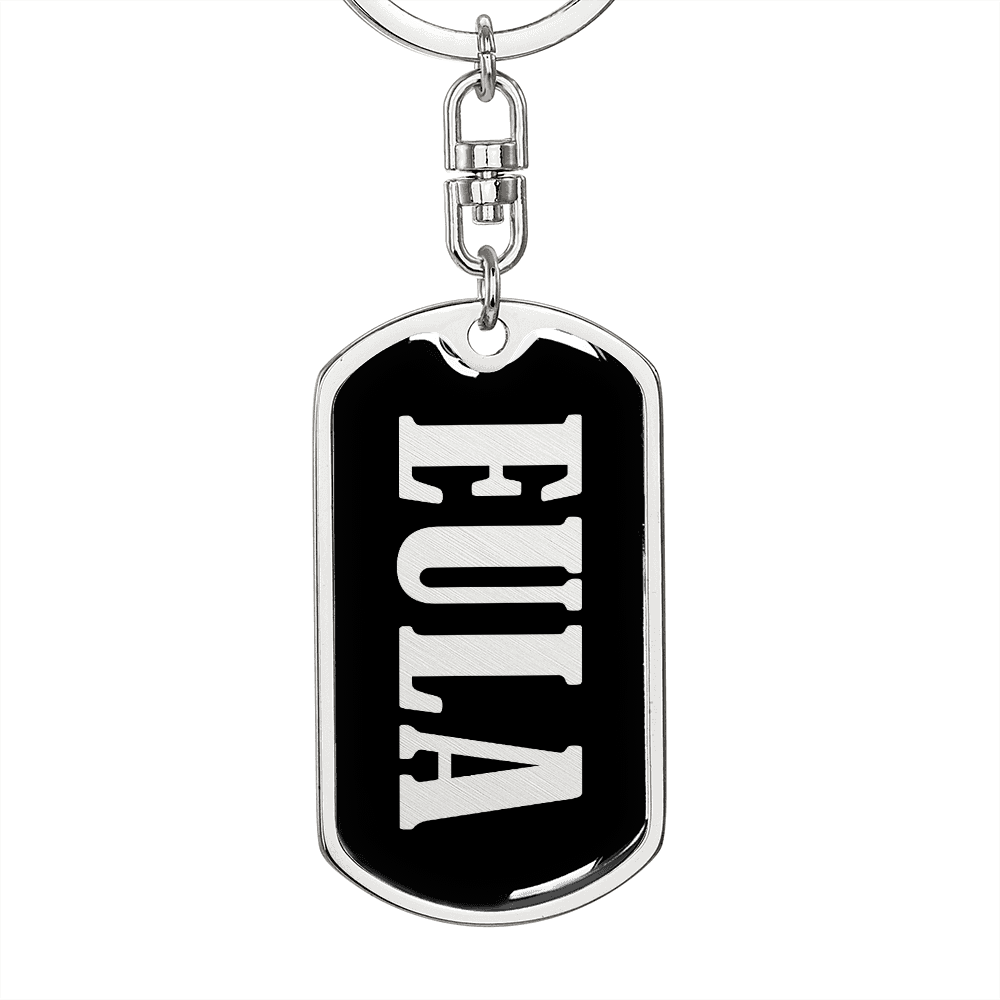Eula v02 - Luxury Dog Tag Keychain