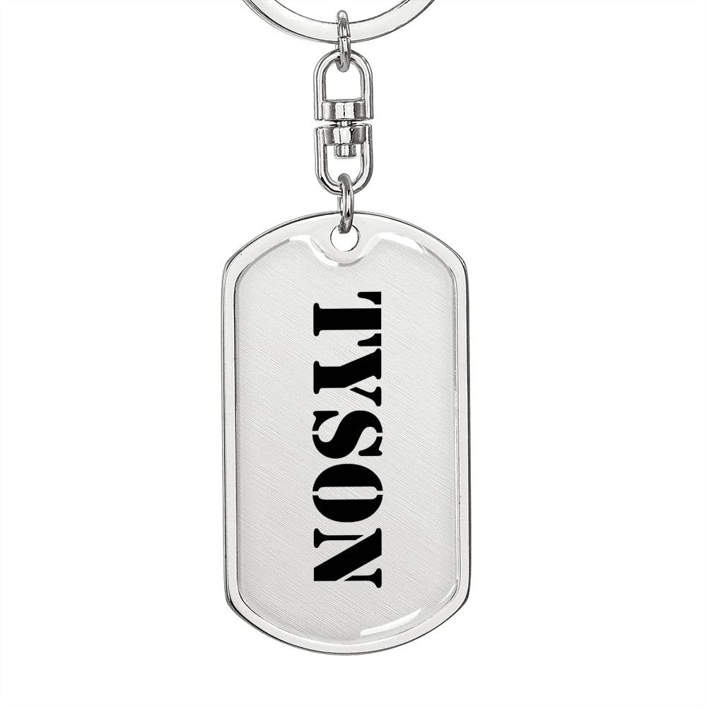 Tyson - Luxury Dog Tag Keychain