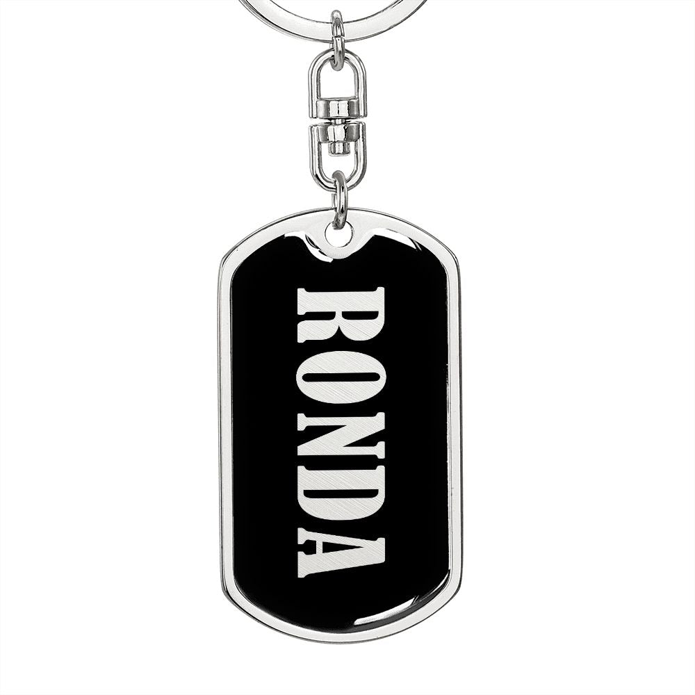 Ronda v02 - Luxury Dog Tag Keychain