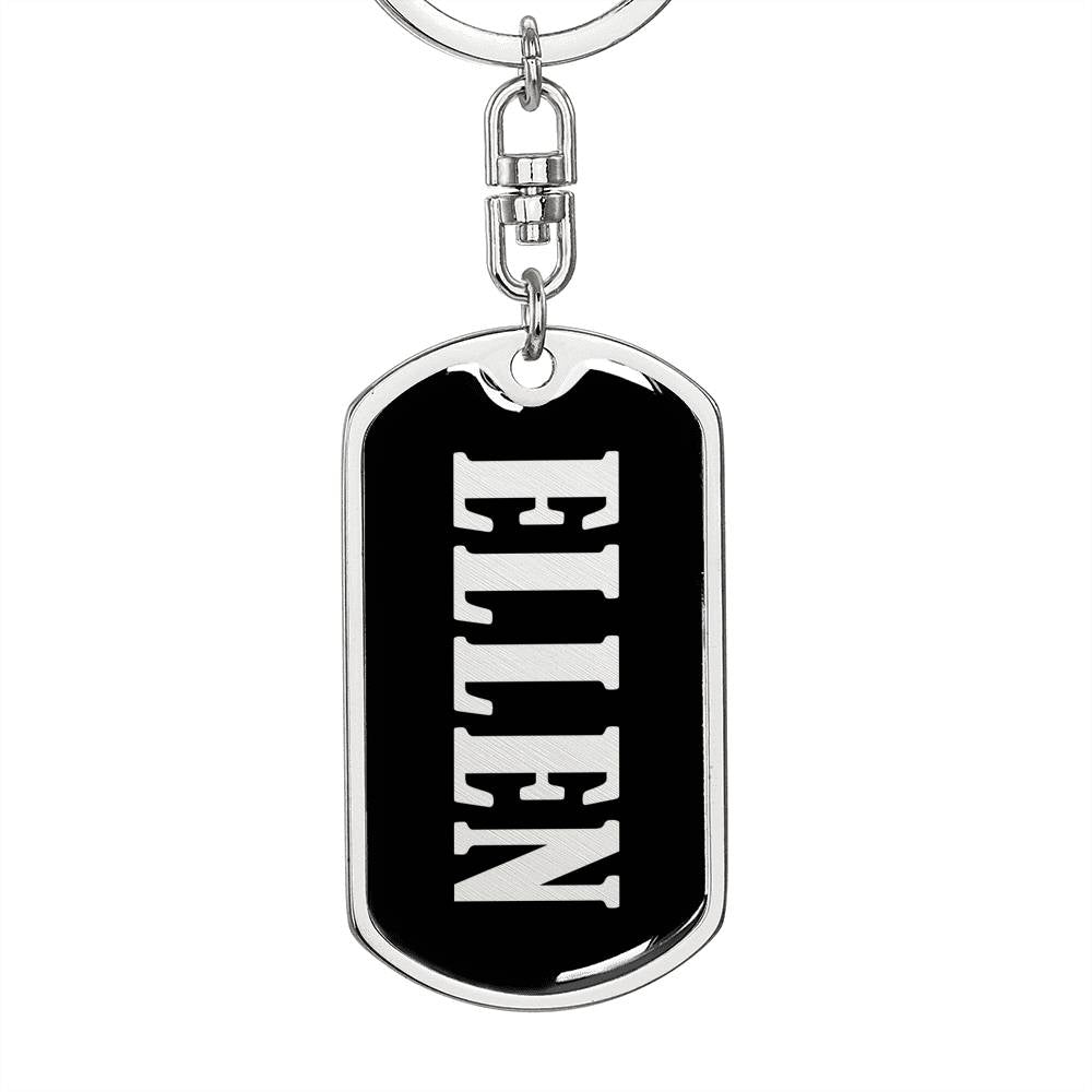 Ellen v02 - Luxury Dog Tag Keychain