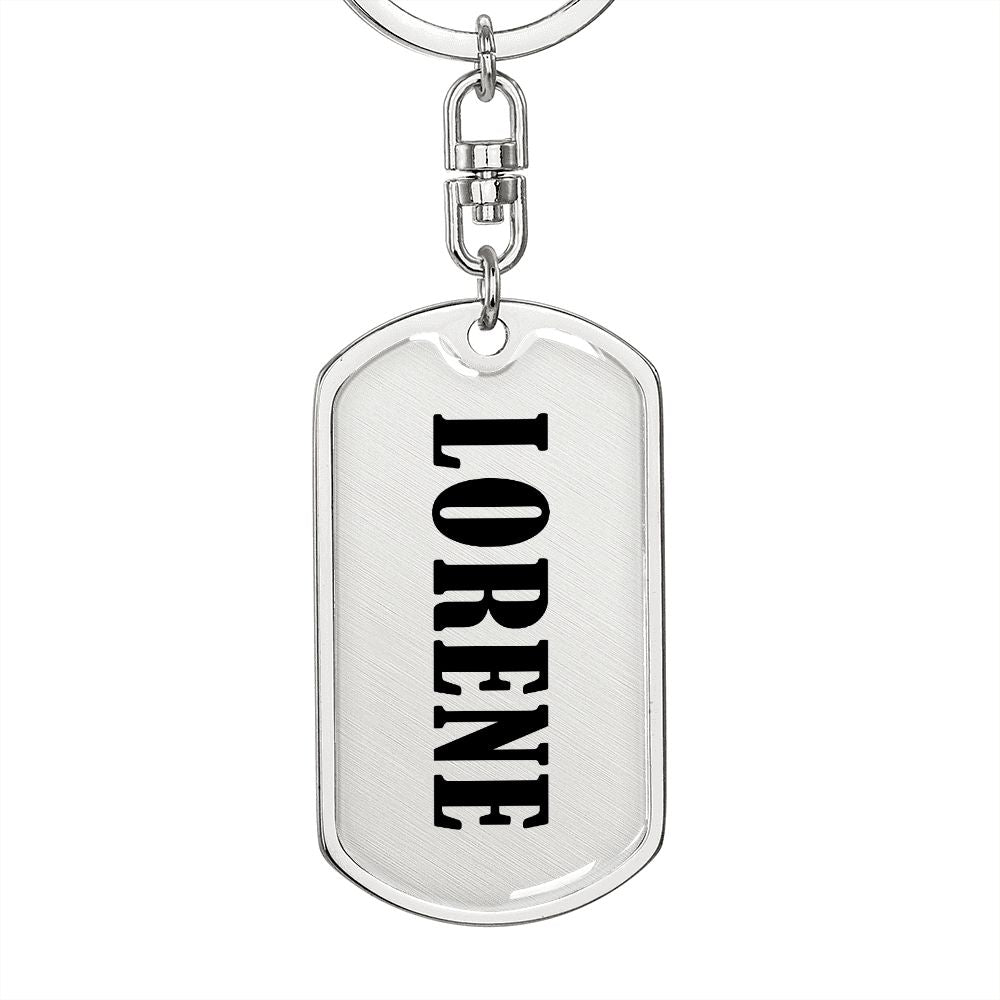 Lorene v01 - Luxury Dog Tag Keychain