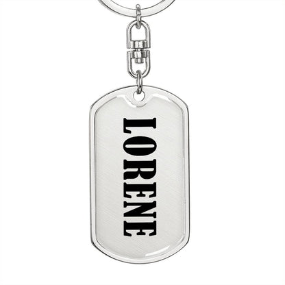 Lorene v01 - Luxury Dog Tag Keychain