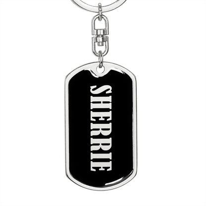 Sherrie v02 - Luxury Dog Tag Keychain