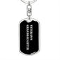 Veteran's Granddaughter v2 - Luxury Dog Tag Keychain