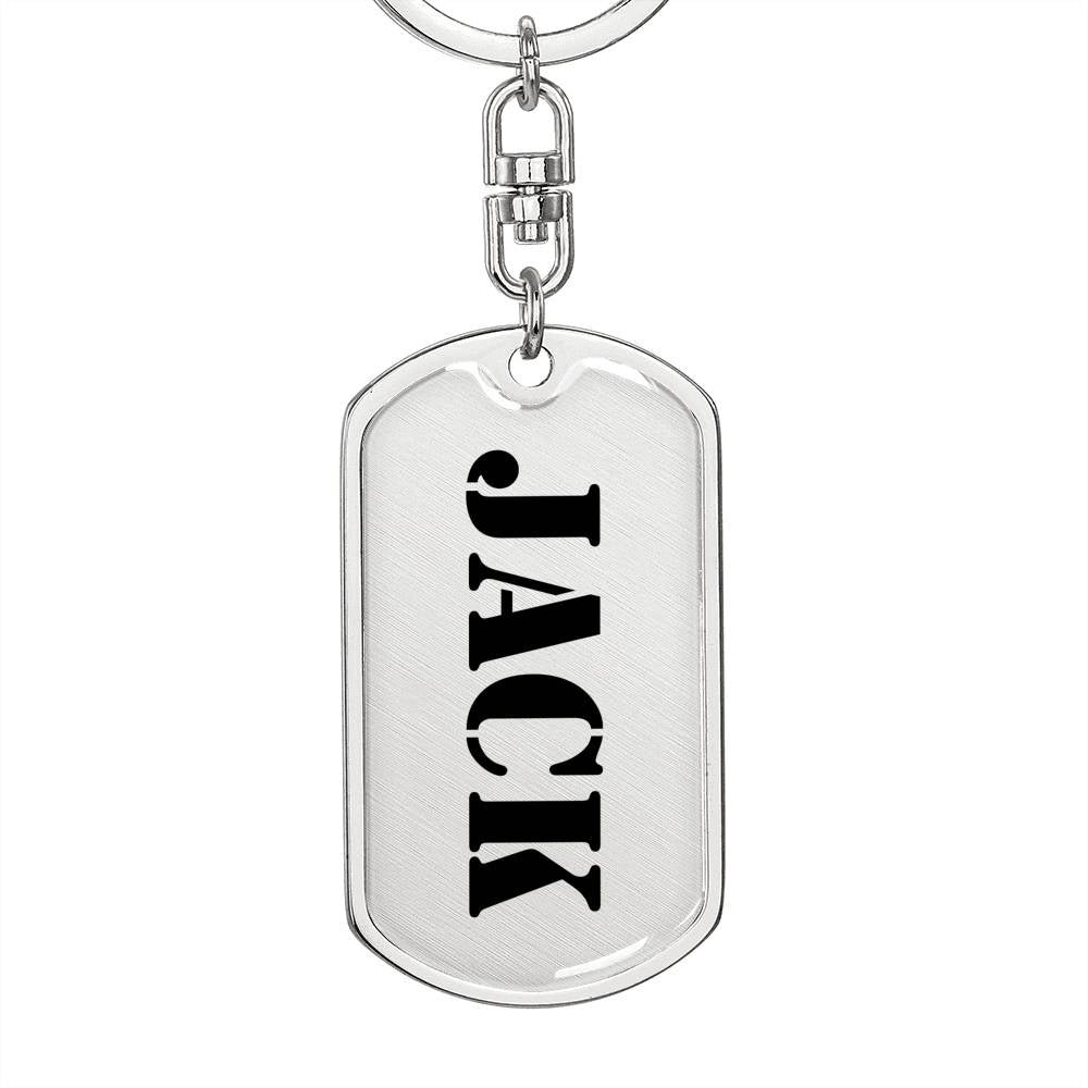 Jack - Luxury Dog Tag Keychain