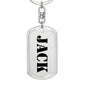 Jack - Luxury Dog Tag Keychain