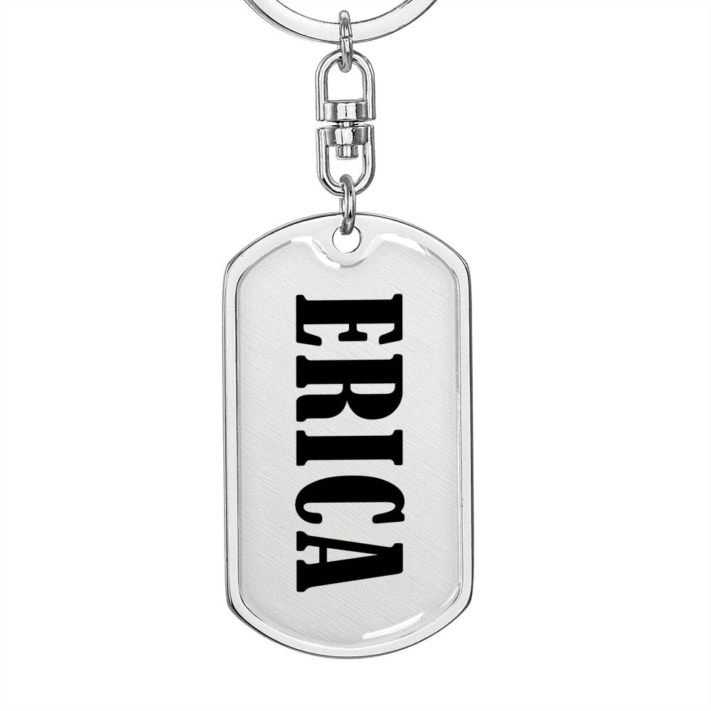 Erica v01 - Luxury Dog Tag Keychain