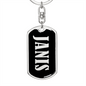 Janis v02 - Luxury Dog Tag Keychain
