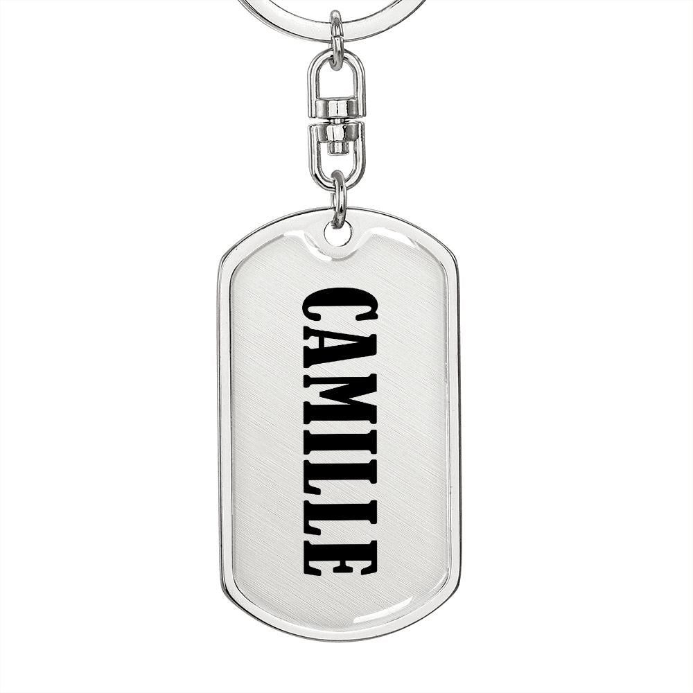 Camille v01 - Luxury Dog Tag Keychain