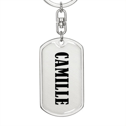 Camille v01 - Luxury Dog Tag Keychain