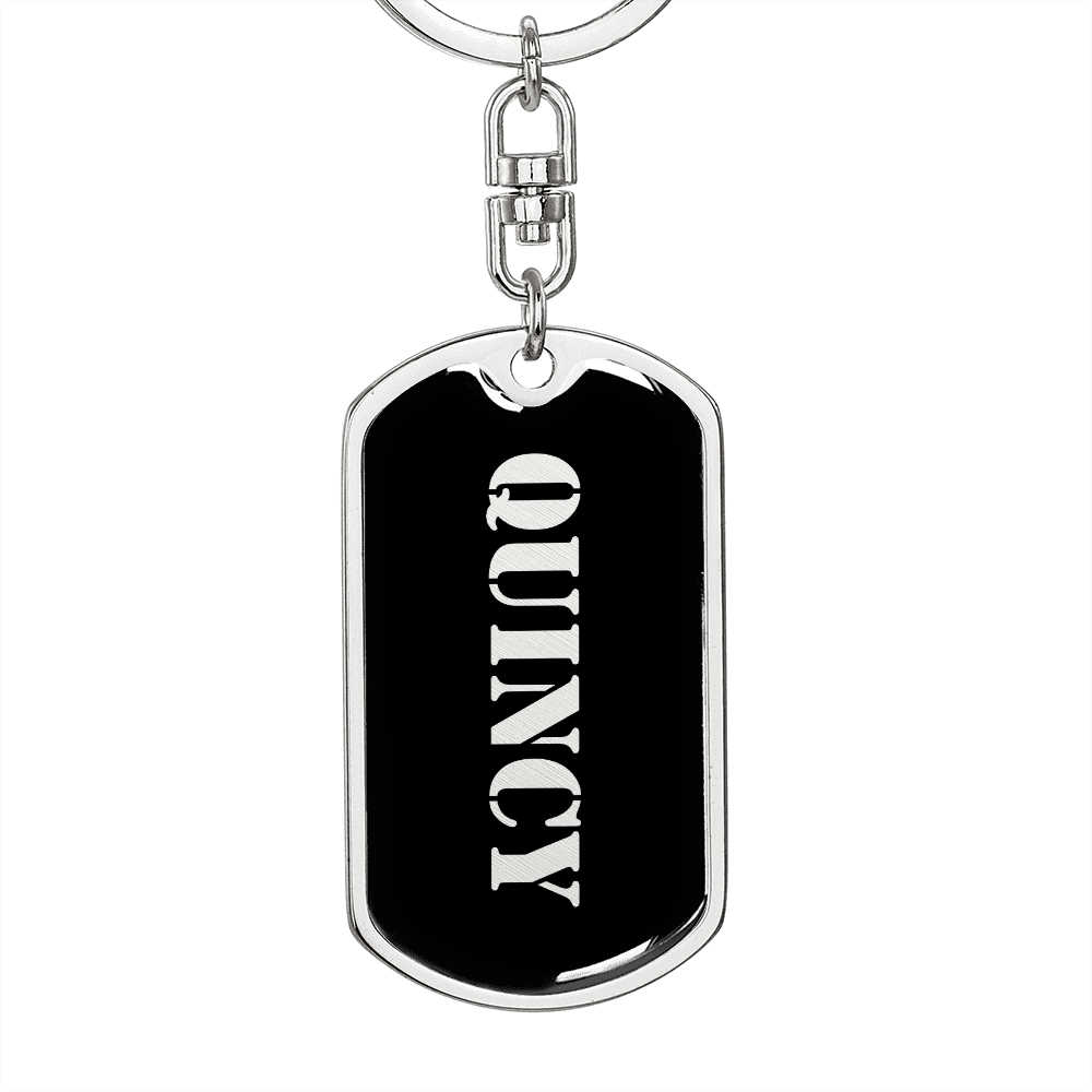 Quincy v2 - Luxury Dog Tag Keychain