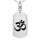 Om Symbol - Luxury Dog Tag Keychain