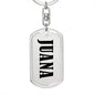 Juana v01 - Luxury Dog Tag Keychain