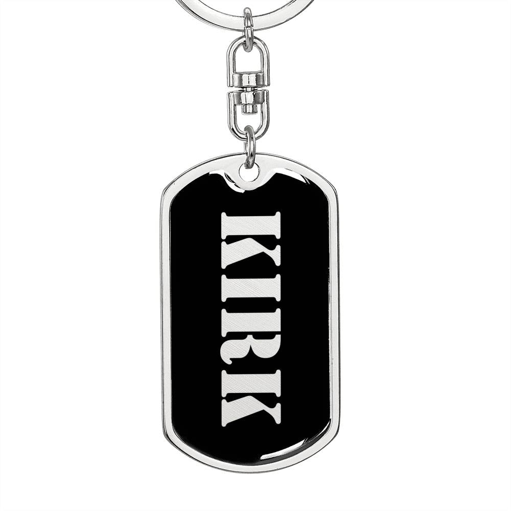 Kirk v3 - Luxury Dog Tag Keychain