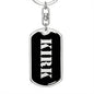 Kirk v3 - Luxury Dog Tag Keychain