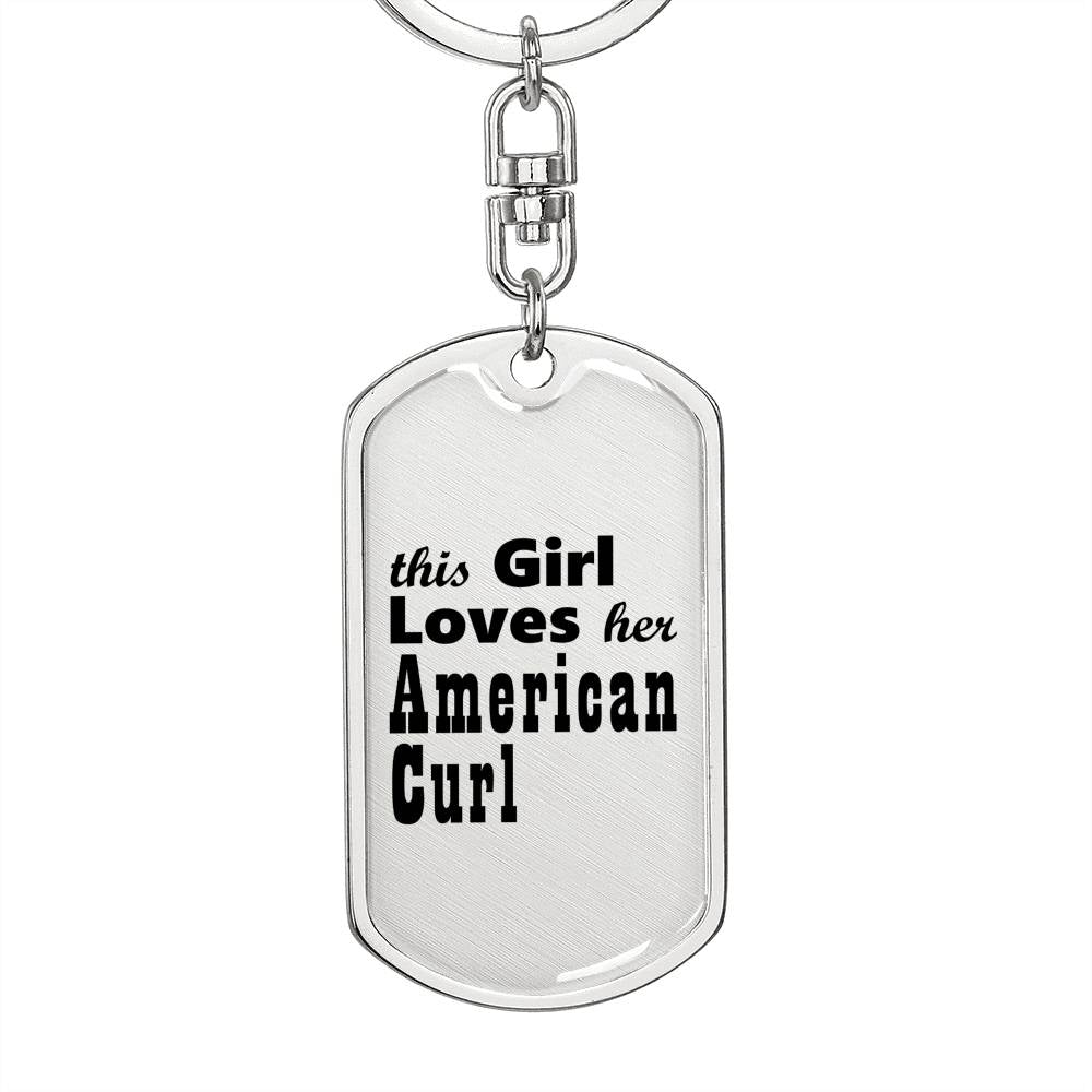 American Curl - Luxury Dog Tag Keychain